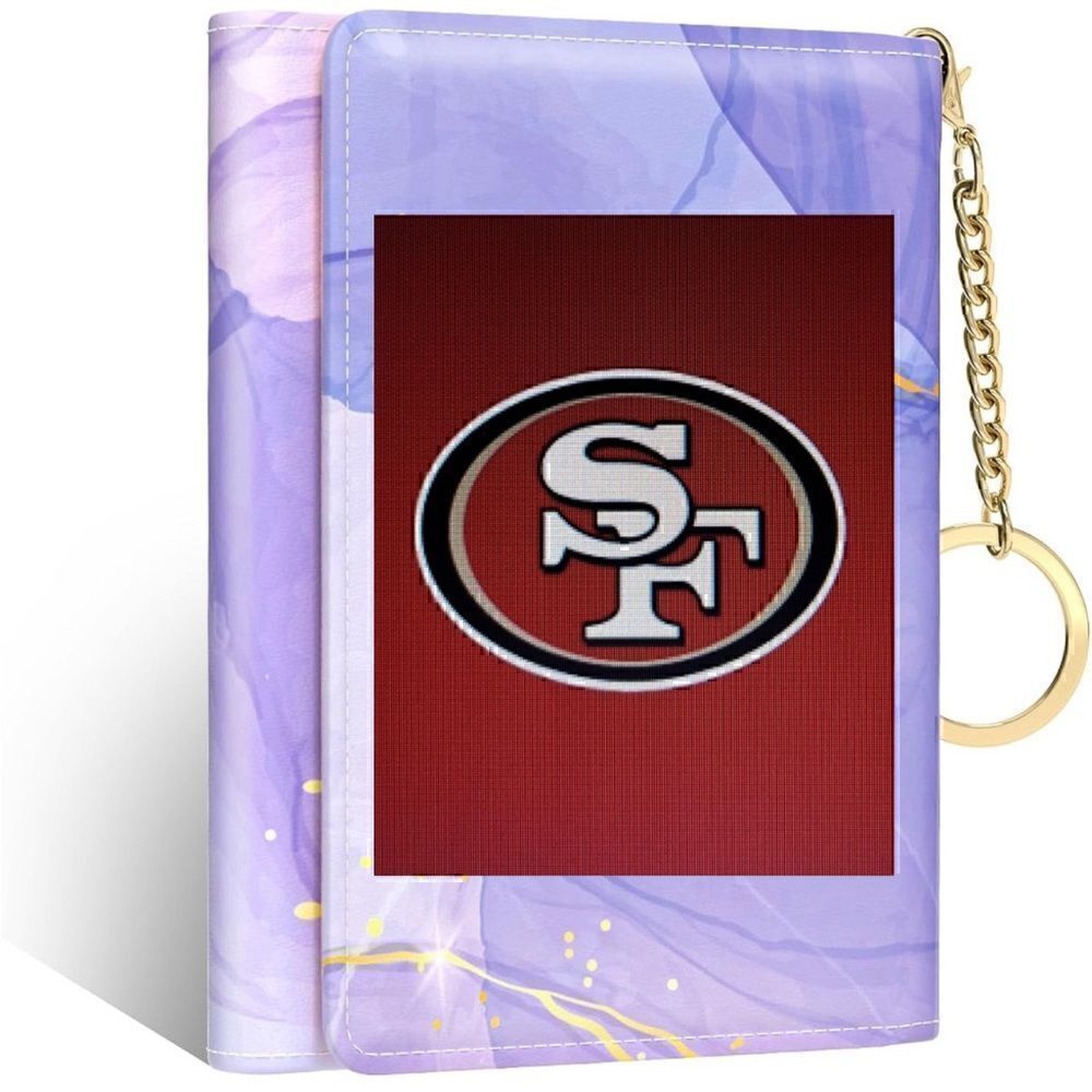 *30off3*🏈 SF 49ers Credit Card Wallet Slim Wallet with 7 Card Slots & ID Window.